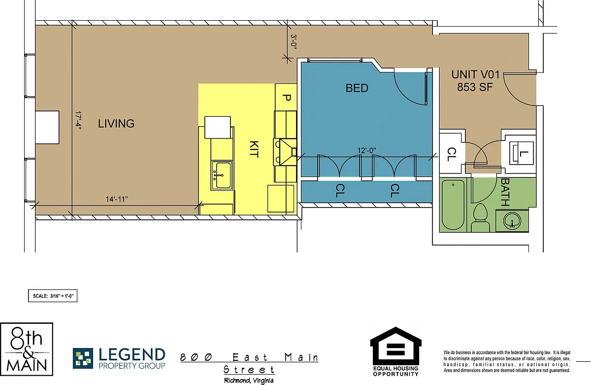 Floor plan 8th and Main Vault Level V05