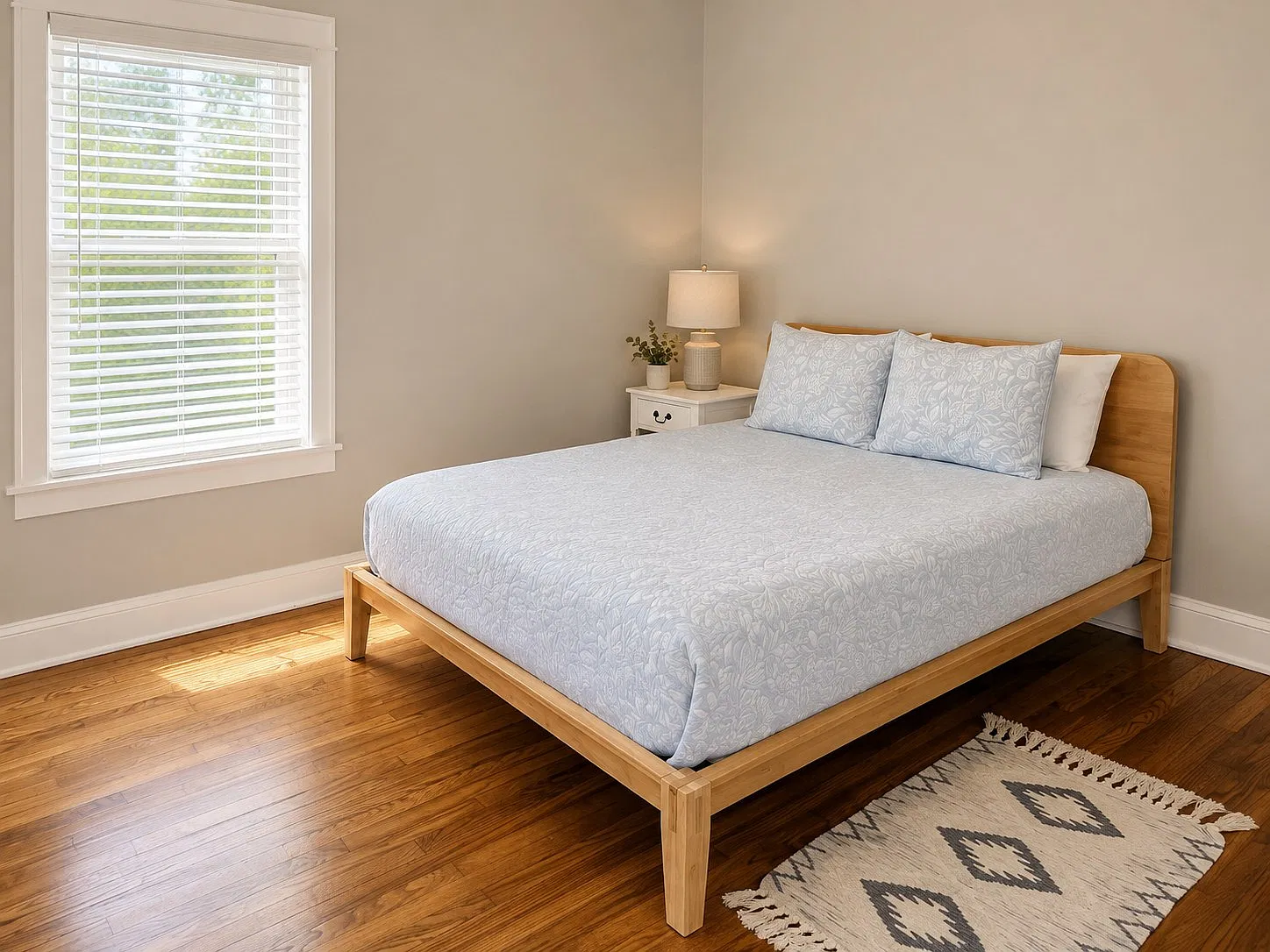 Queen Nectar mattress in the main bedroom