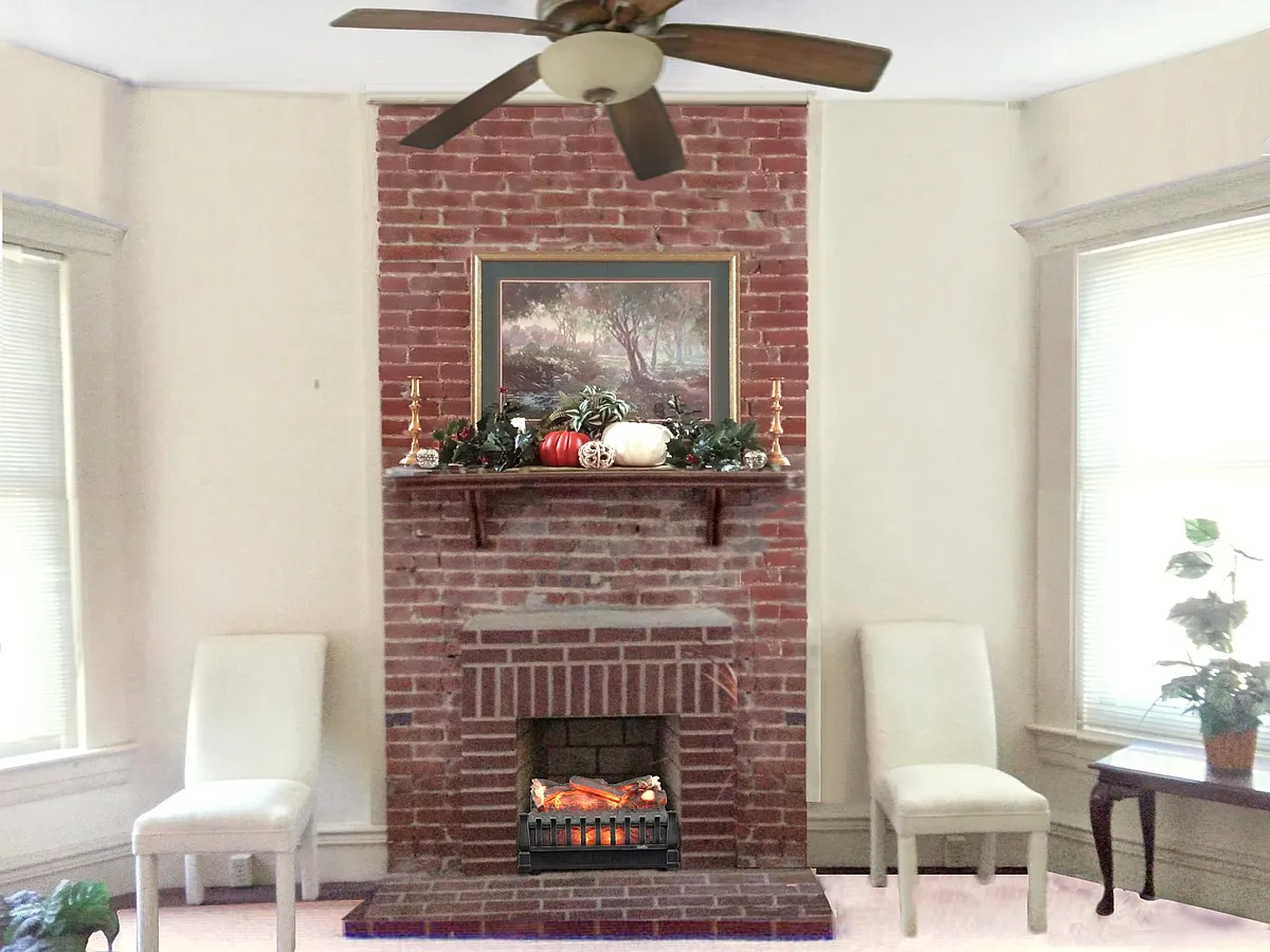 LIVING ROOM fireplace - 1300 S 3rd St #5