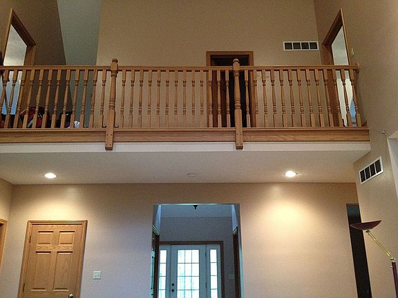 living room looking upstairs