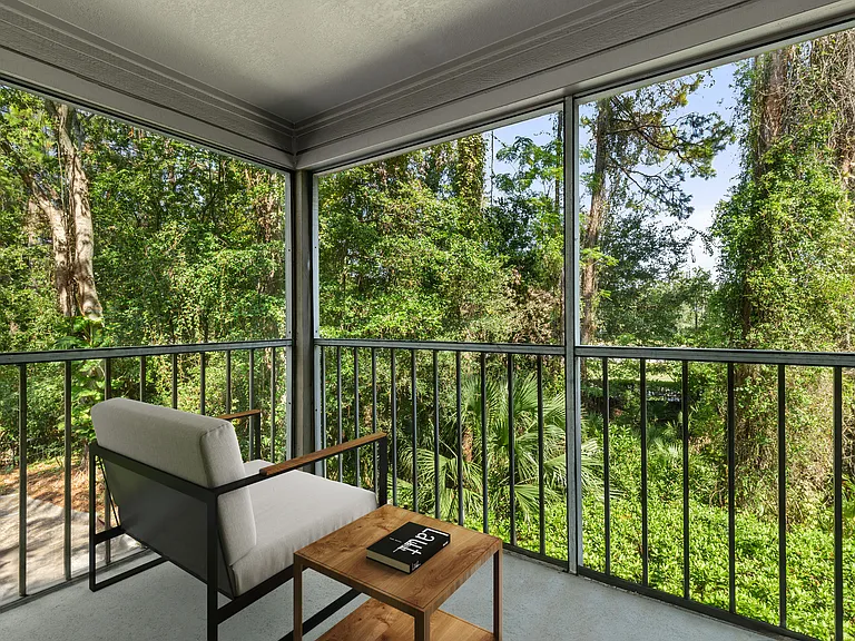 A cozy balcony perfect for every morning