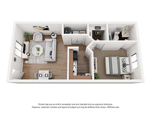 Floor plan 1 Bedroom