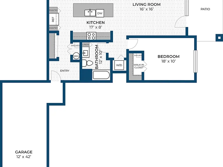 Floor Plan 3A | Seasons at Elgin | Apartments in Elgin, IL Floor Plan 3A | Seasons at Elgin | Apartments in Elgin, IL