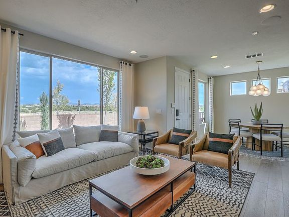 Open first floor interior showing the seamless transitions from the gathering room to the cafe.