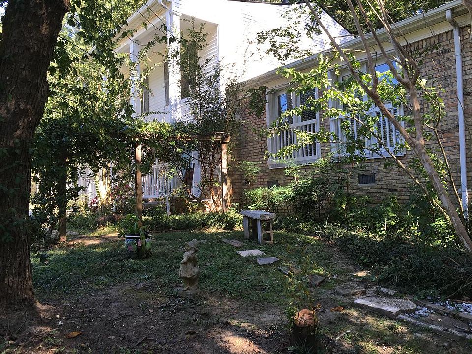 Angled front view of house