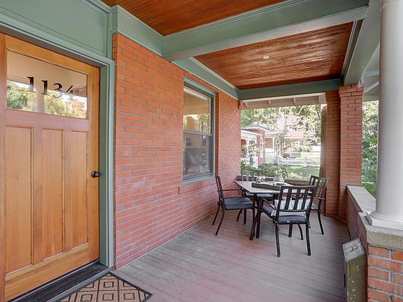 Front porch and outdoor dining area