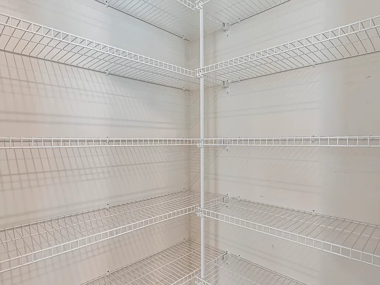 generously sized walk-in pantry