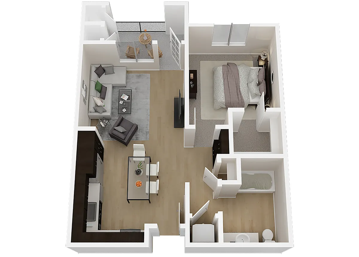 Floor plan A2 1X1