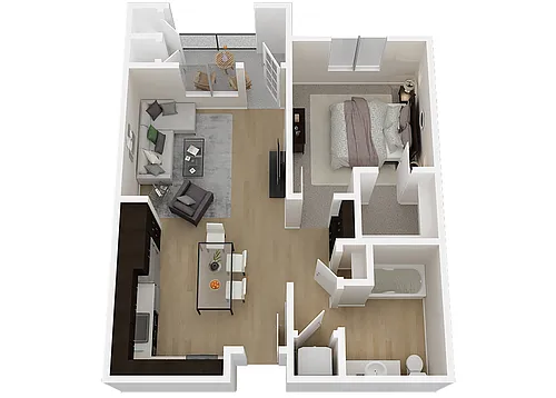 Floor plan A2 1X1