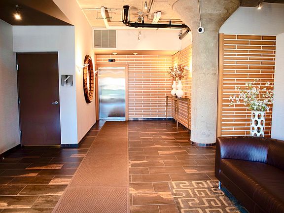 Lobby entrance and elevator