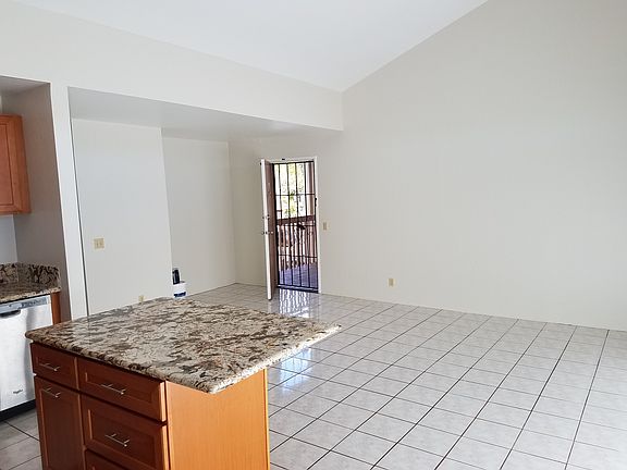 High ceilings in Living & Dining areas