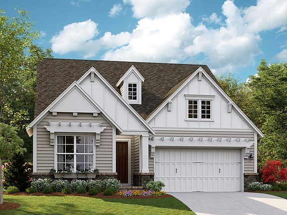 Covina - American Cottage 2-Car Front Load Garage Note Renderings may show optional features