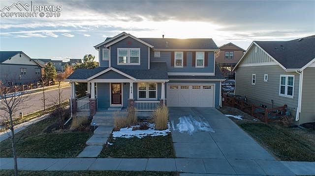 Front aerial view of home