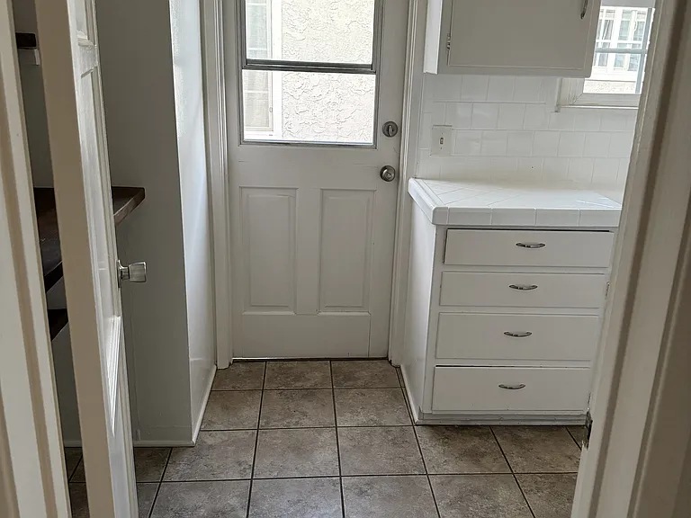Kitchen back door entrance