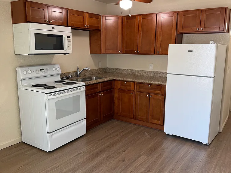 Kitchen with full size appliances