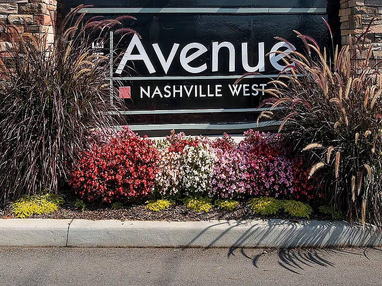 Welcome to The Avenue Nashville West - where vibrant landscaping meets modern living.
