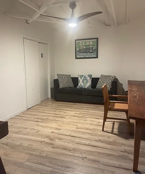 Large work/art studio/rec room with full bath