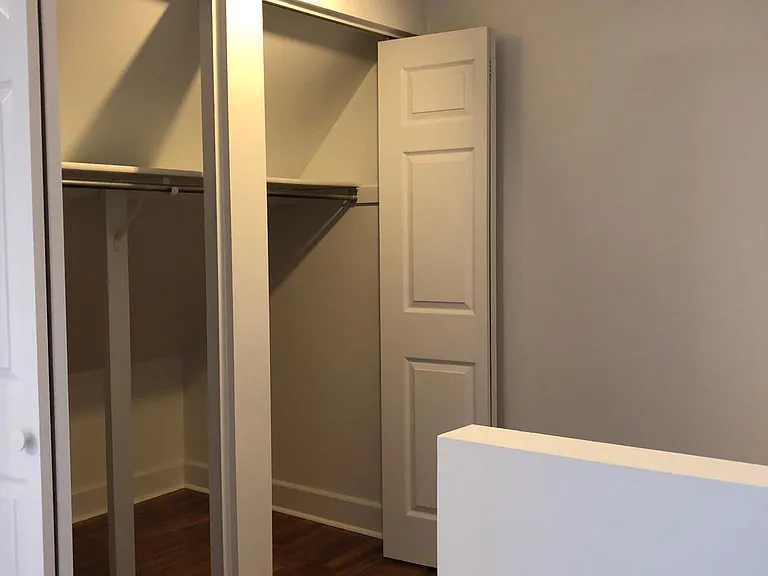 Closet in the bedroom
