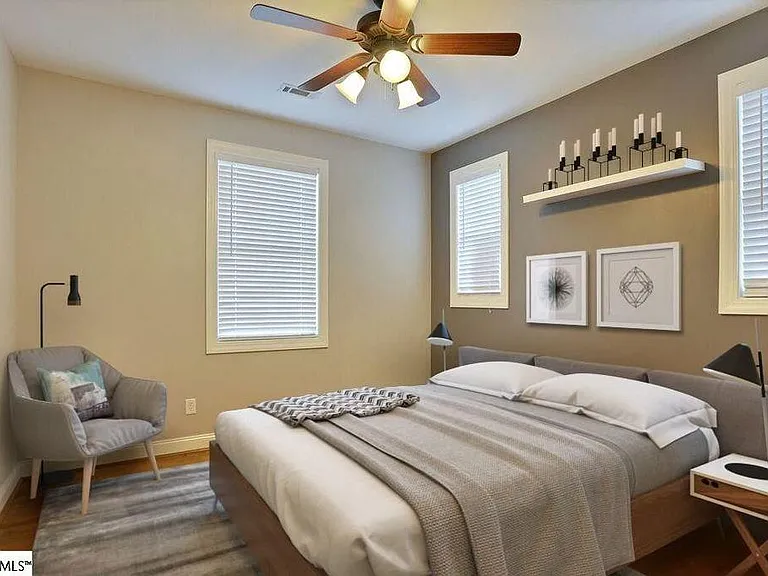 Ceiling fans in all bedrooms