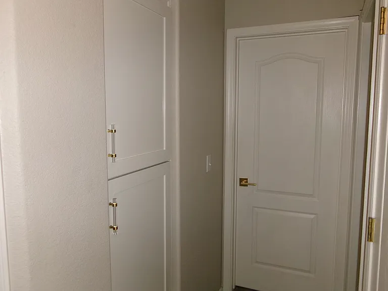 New hall cabinets.