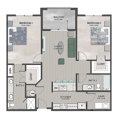 Floor plan 2 bedroom