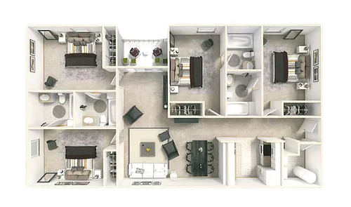 Floor plan 4-4R