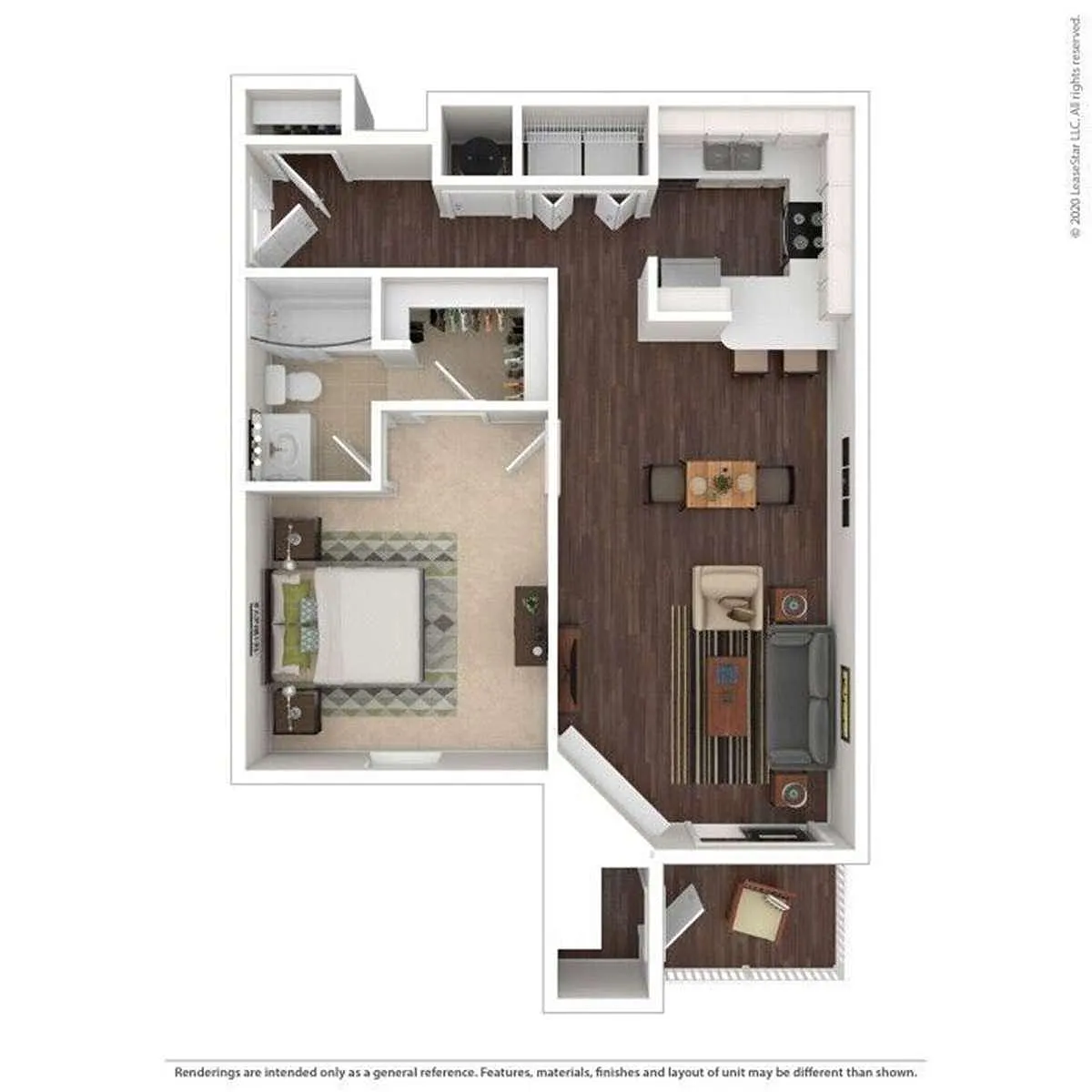 Floor plan One Bedroom