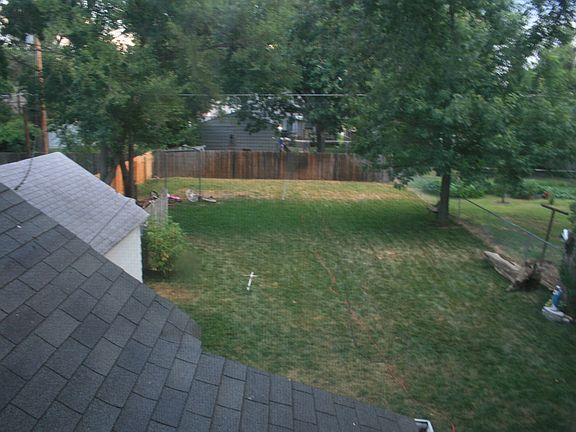 Upstairs view of backyard
