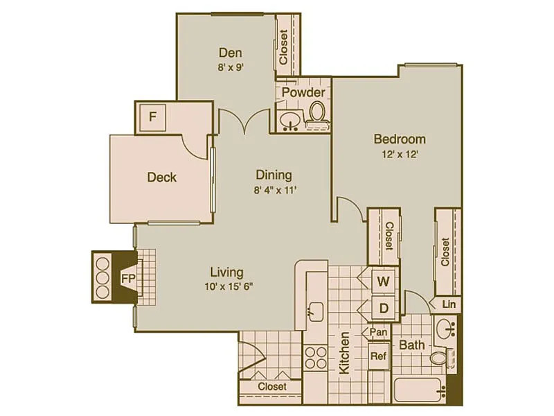 Floor plan 2X15