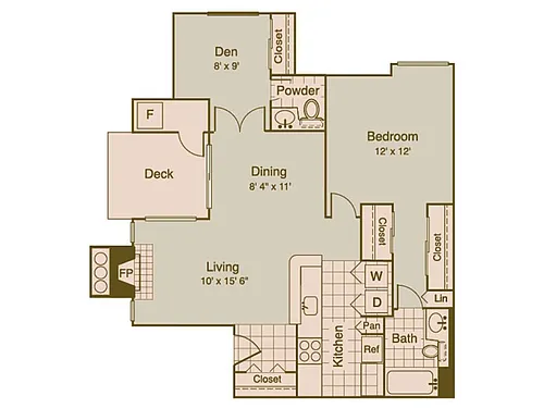 Floor plan 2X15