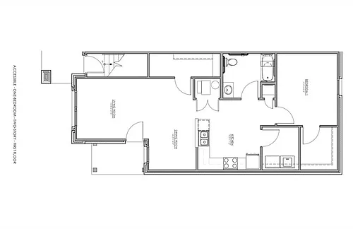 Floor plan 1 Bedroom