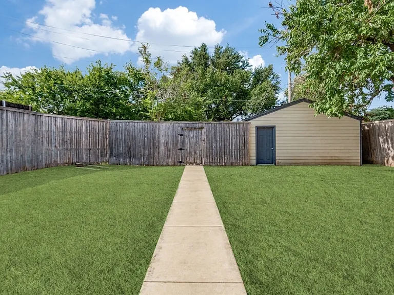 two car garage with alley access