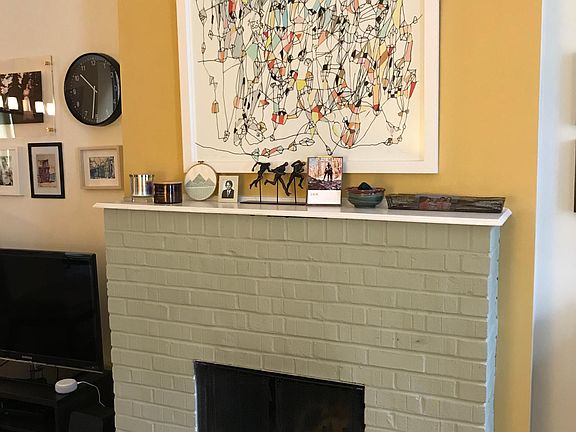 Living room fireplace