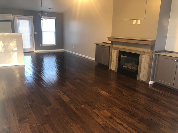 Living room and dining room