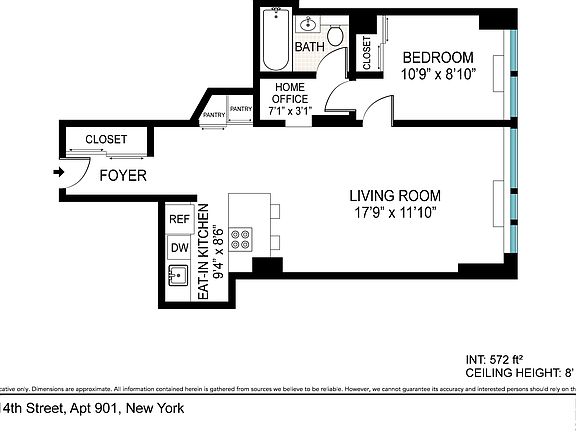2nd image of 7 E 14th St APT 901