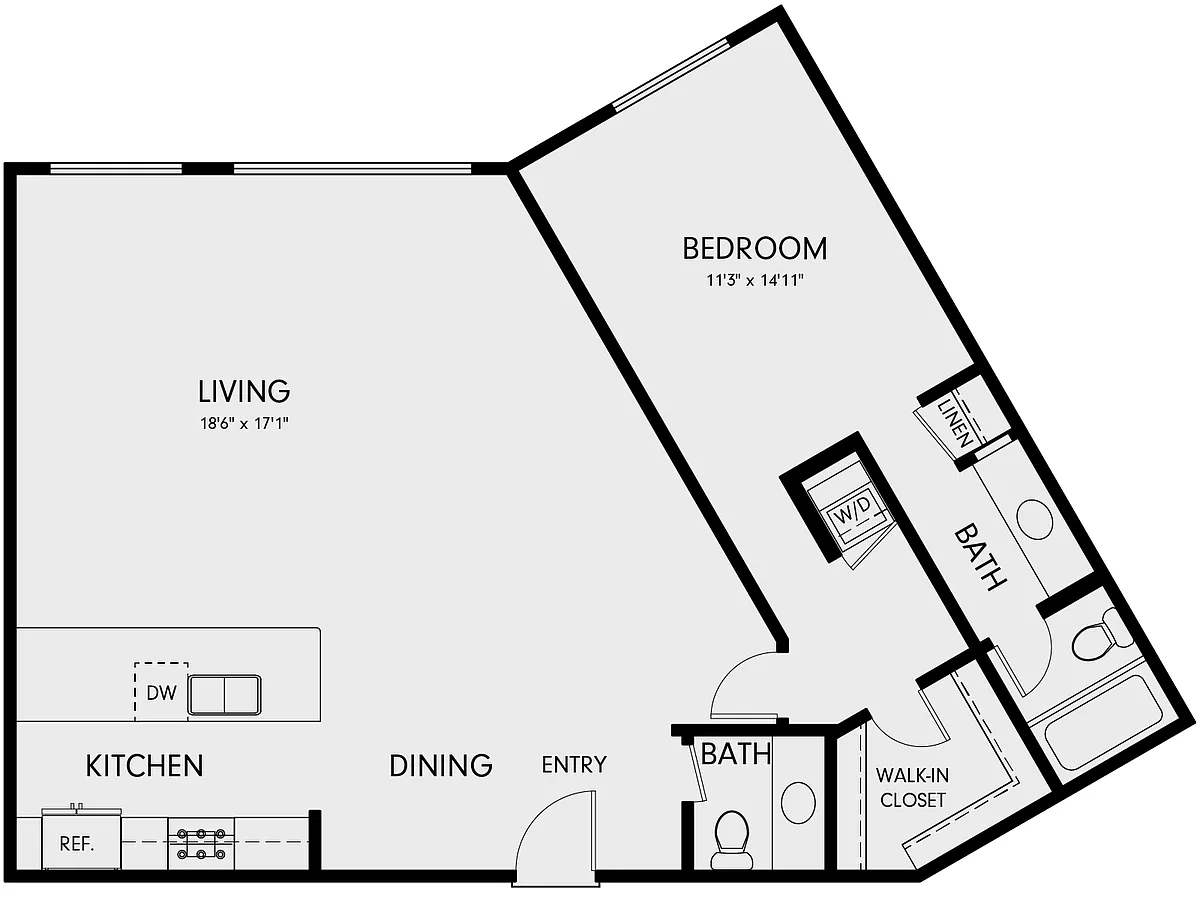 Floor plan 1H