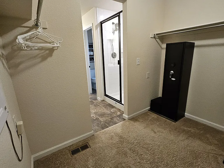 Master bedroom closet.