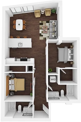 Floor plan 2 Bed/2 Bath-F8