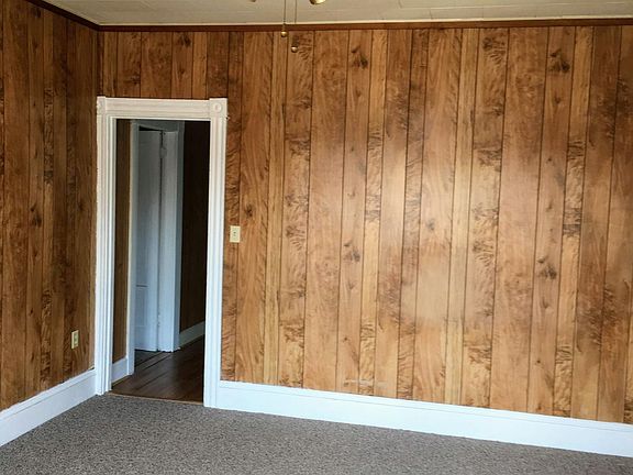 Living room has new carpeting.