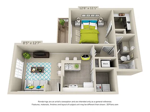 Floor plan Acadia - RENOVATED