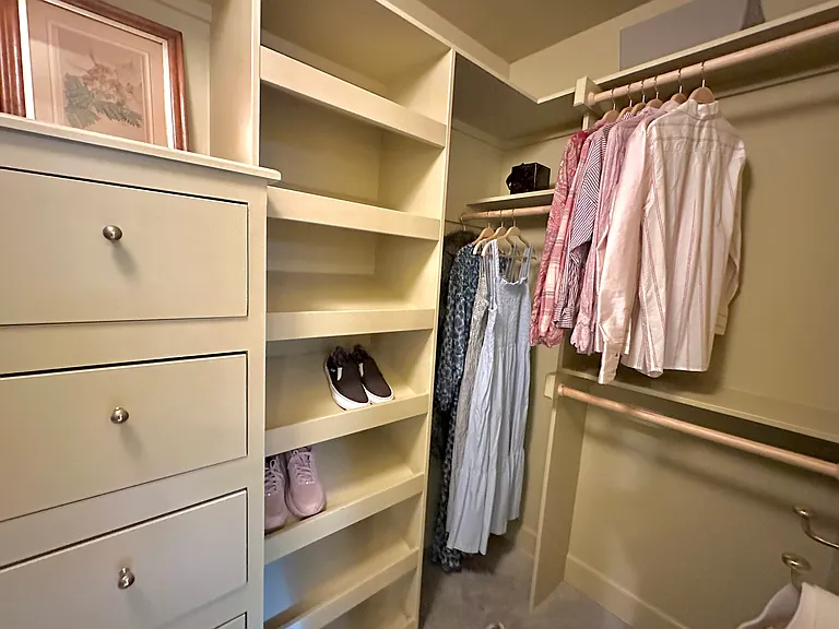 Primary closet