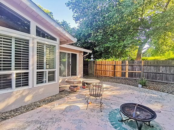 Back yard, slider from dining room.