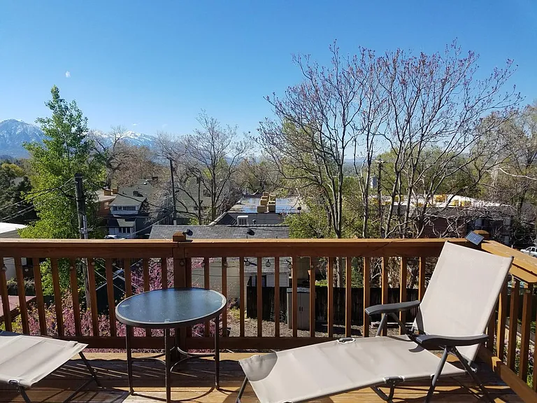 Upstairs deck
