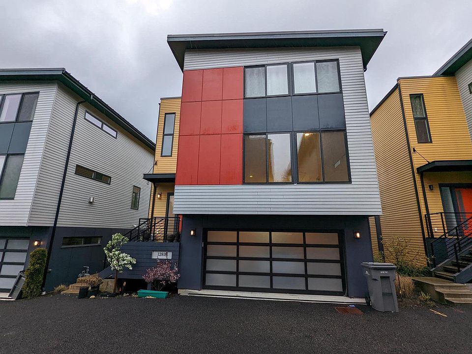 Front door and garage entrance.
