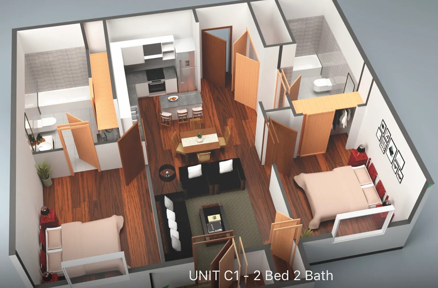 2 bed, 860 sqft, $1,590 — Photo 2