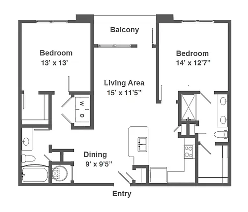Floor plan B1-1112