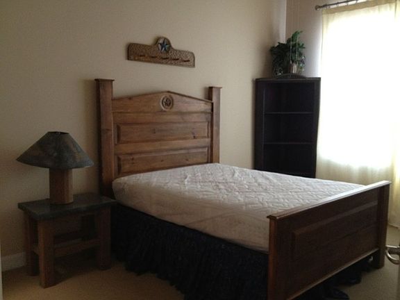 Bed with furnishings