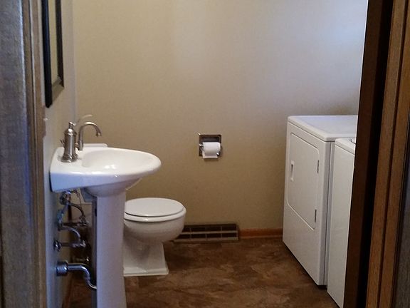 master bath with laundry