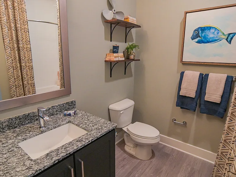 Spacious Bathroom at Indy West in Wilmington, NC