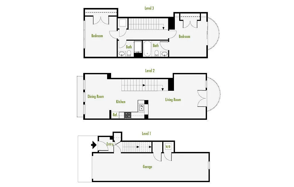 Floor plan TownhouseB